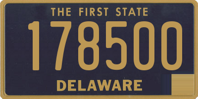 DE license plate 178500