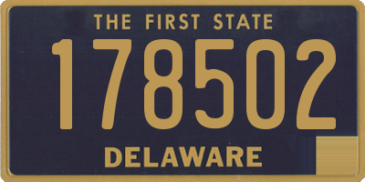 DE license plate 178502