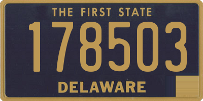 DE license plate 178503