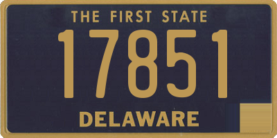 DE license plate 17851