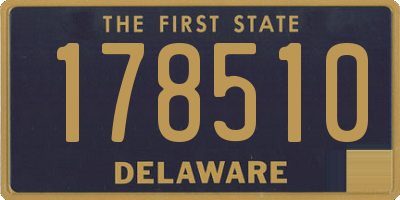 DE license plate 178510