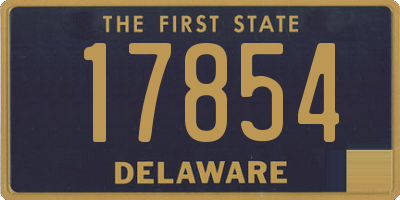 DE license plate 17854