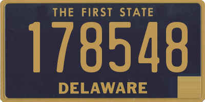 DE license plate 178548