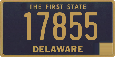 DE license plate 17855