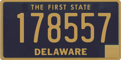 DE license plate 178557