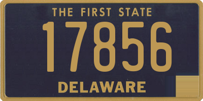 DE license plate 17856