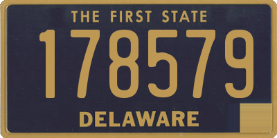 DE license plate 178579