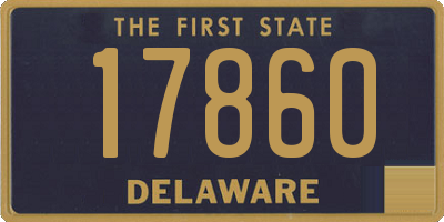 DE license plate 17860