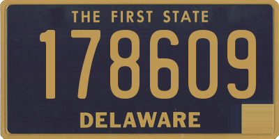 DE license plate 178609