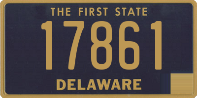 DE license plate 17861