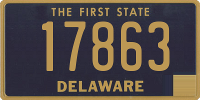 DE license plate 17863