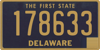 DE license plate 178633