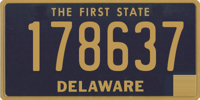 DE license plate 178637