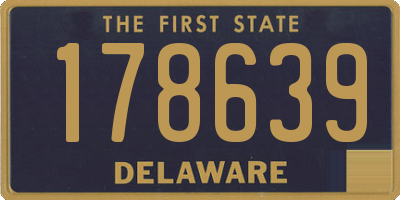 DE license plate 178639