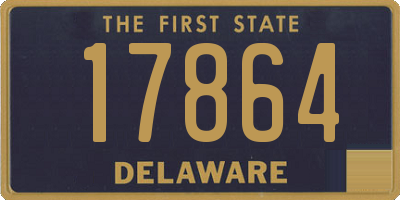 DE license plate 17864