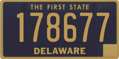 DE license plate 178677