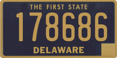 DE license plate 178686