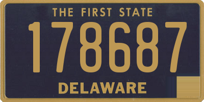 DE license plate 178687