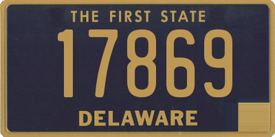 DE license plate 17869