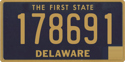 DE license plate 178691