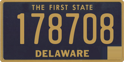 DE license plate 178708