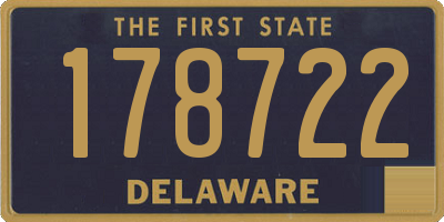 DE license plate 178722