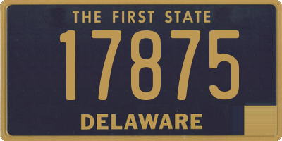 DE license plate 17875