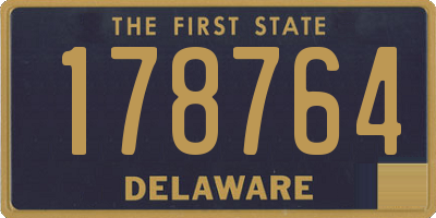 DE license plate 178764