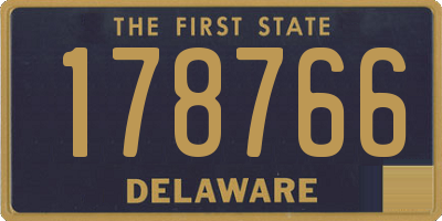 DE license plate 178766