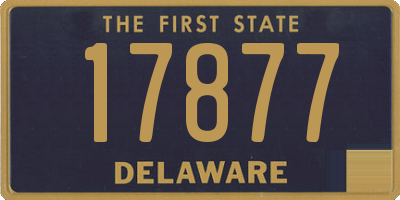 DE license plate 17877