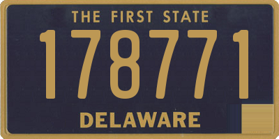 DE license plate 178771