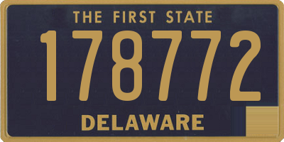 DE license plate 178772