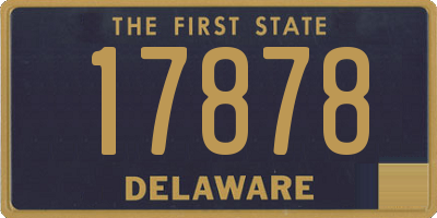 DE license plate 17878