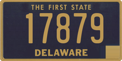 DE license plate 17879