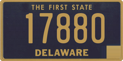 DE license plate 17880