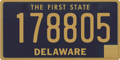 DE license plate 178805