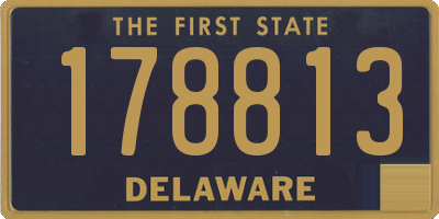 DE license plate 178813