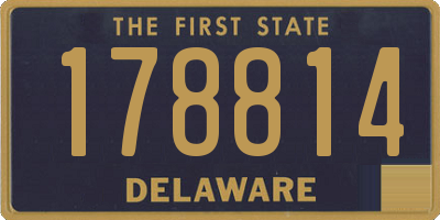 DE license plate 178814