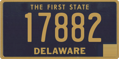 DE license plate 17882