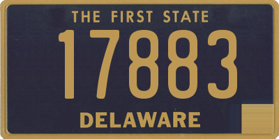 DE license plate 17883