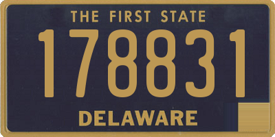 DE license plate 178831