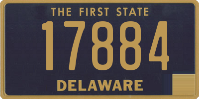 DE license plate 17884