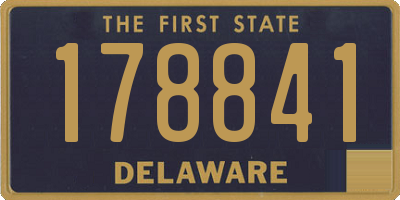 DE license plate 178841