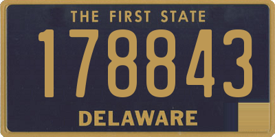 DE license plate 178843