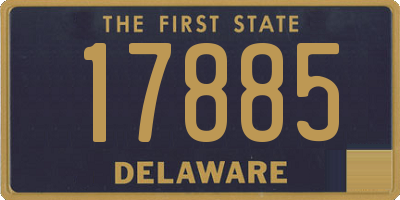 DE license plate 17885