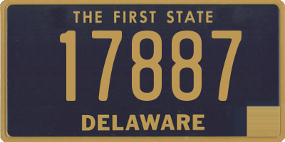 DE license plate 17887