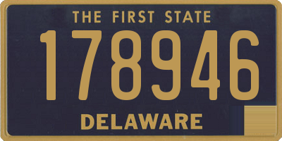 DE license plate 178946