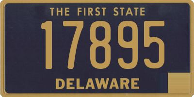 DE license plate 17895