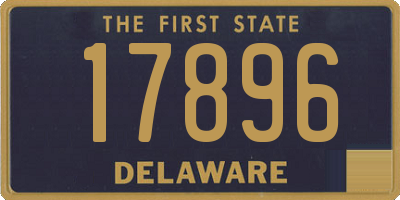 DE license plate 17896