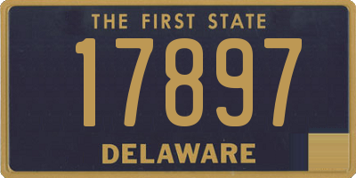 DE license plate 17897